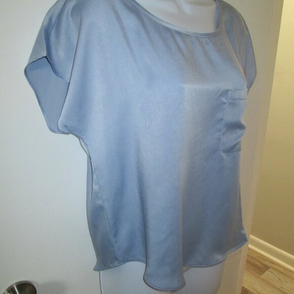 State of Day Short-Sleeve Pajama Top Crepe de Chine NWT M - Picture 5 of 6